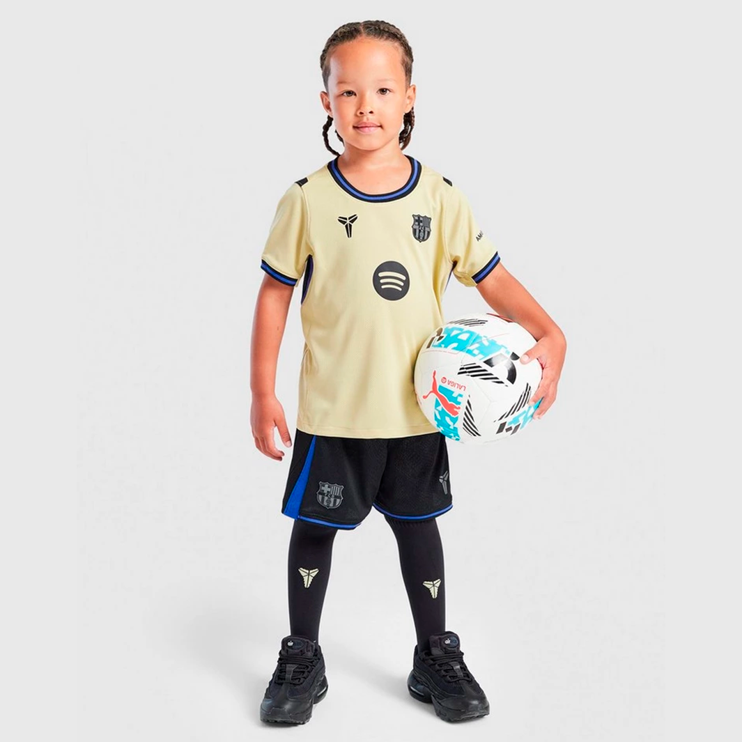 Kit Infantil Camisa Barcelona x Kobe 2025/26 Away