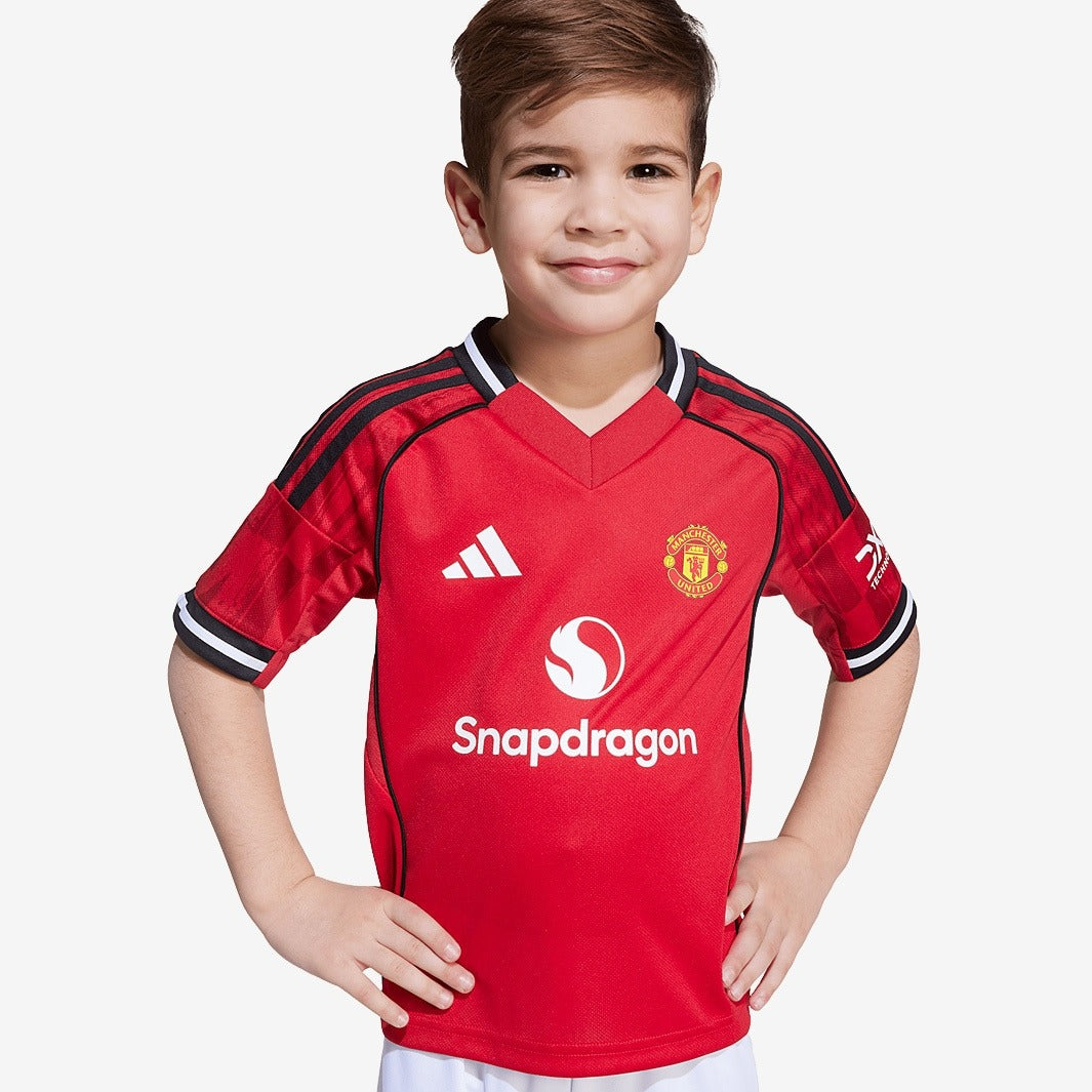 Conjunto Infantil Adidas Manchester United 2025/26 Torcedor