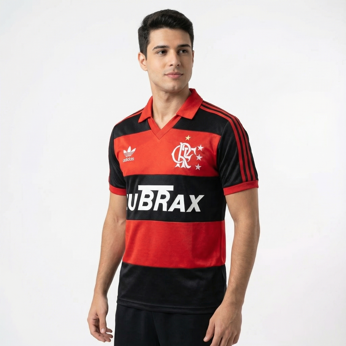 Camisa Retro Flamengo 1987 - Vermelha e Preta
