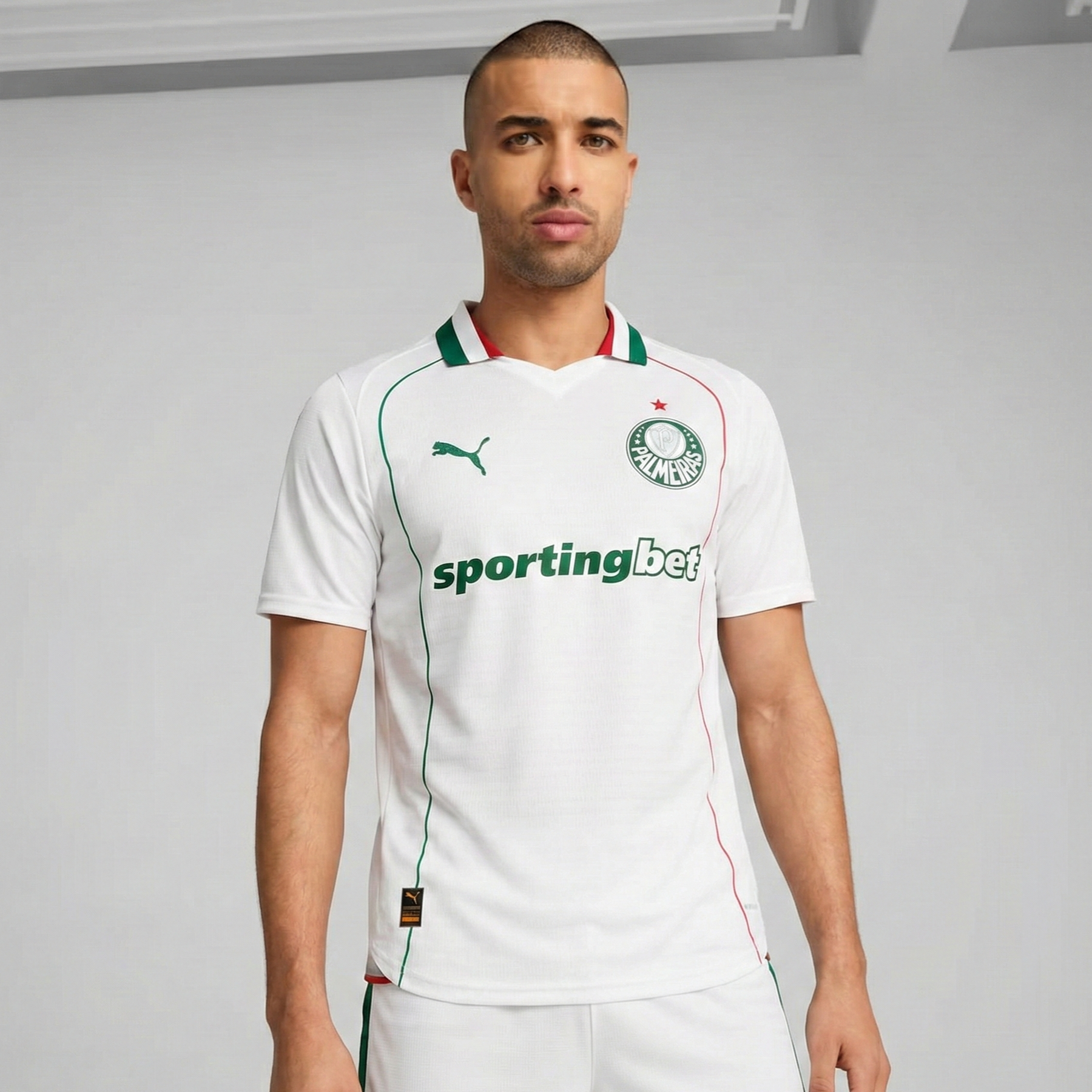 Camisas Palmeiras Masculina 2026/27 Puma - Branca