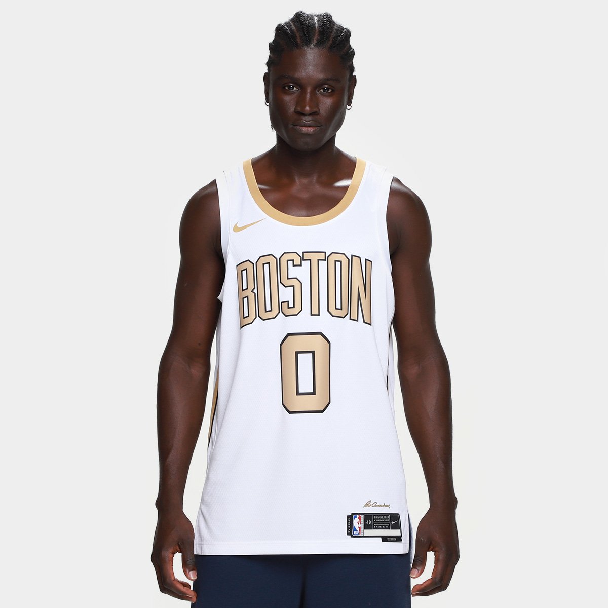 Regata Jersey NBA Nike Boston Celtics - Branco+Verde